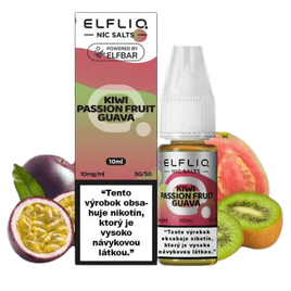 e-liquid ELFLIQ Salt KIWI PASSION FRUIT GUAVA10ml 20mg