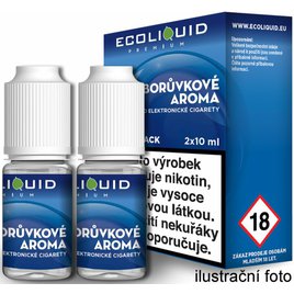 E-liquid Ecoliquid Premium 2Pack 2x10ml Blueberry (Čučoriedka)
