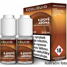 E-liquid Ecoliquid Premium 2Pack 2x10ml Coffee (Káva)