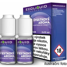 E-liquid Ecoliquid Premium 2Pack 2x10ml Plum (Slivka)