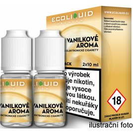 E-liquid Ecoliquid Premium 2Pack 2x10ml Vanilla (Vanilka)