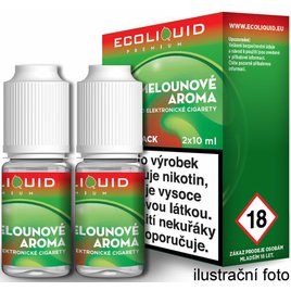 E-liquid Ecoliquid Premium 2Pack 2x10ml Watermelon (Vodný Melón)