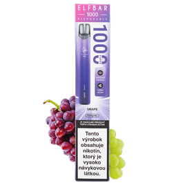 ELFBAR 1000 poťahov GRAPE (Hrozno) 20mg