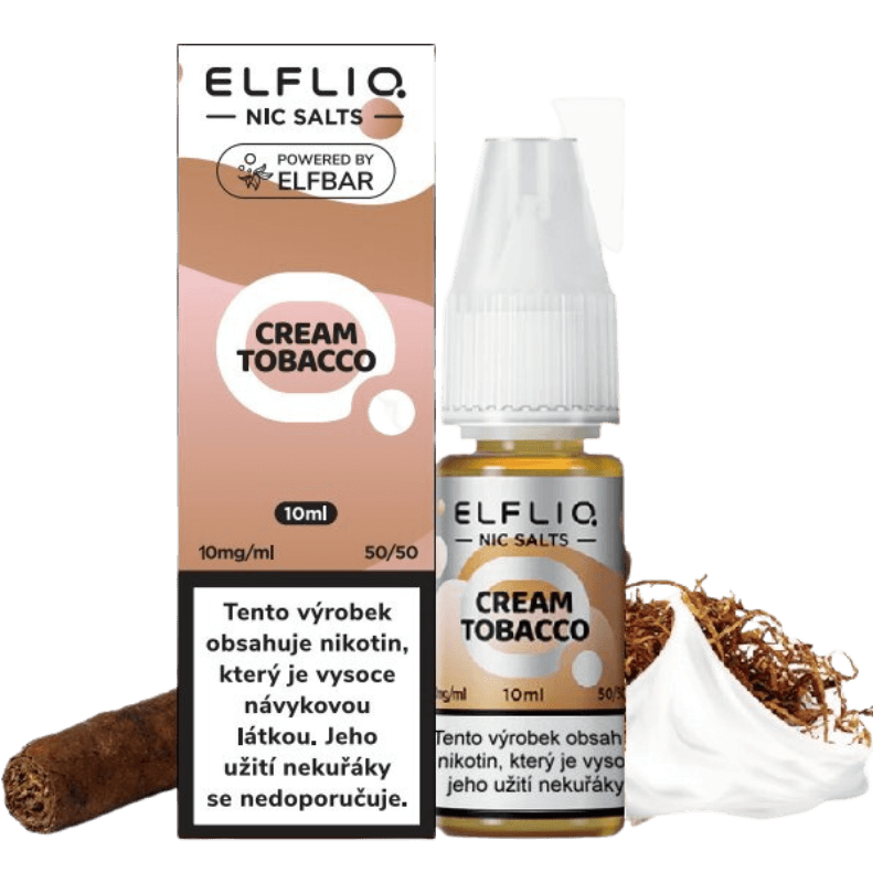 Elfliq Cream Tobacco - Liquido pronto 10ml - Vaporoso