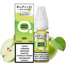 e-liquid ELFLIQ Salt SOUR APPLE 10ml 20mg