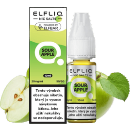 e-liquid ELFLIQ Salt SOUR APPLE 10ml 20mg