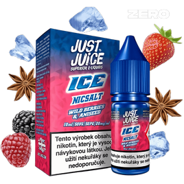 e-liquid Just Juice Salt ICE - WILD BERRIES & ANISEED (Lesné ovocie, aníz) 10ml 11mg