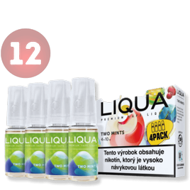 LIQUA Elements 4Pack TWO MINTS (Chuť mäty a mentolu) 4x10ml 12mg