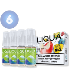 LIQUA Elements 4Pack TWO MINTS (Chuť mäty a mentolu) 4x10ml 6mg