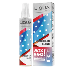Príchuť LIQUA Mix&Go American Blend (Americký miešaný tabak) 12ml