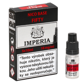 Nikotinová báza IMPERIA FIFTY 5x10ml PG50-VG50 18mg