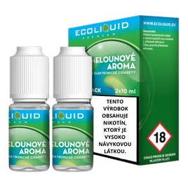 E-liquid Ecoliquid Premium 2Pack 2x10ml Ice Melon (Ľadový Melón)