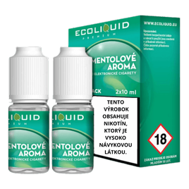 E-liquid Ecoliquid Premium 2Pack 2x10ml Ice Menthol (Ľadový Menthol)