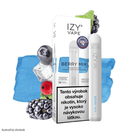 IZY VAPE ONE BERRY MIX (Lesné ovocie) 18mg 800 poťahov 1ks