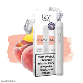 IZY VAPE ONE PEACH ICE  (Ľadová broskyňa) 18mg 800 poťahov 1ks