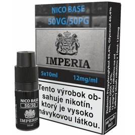 Nikotinová báza IMPERIA 5x10ml PG50-VG50 12mg