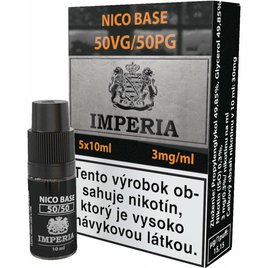 Nikotinová báza IMPERIA 5x10ml PG50-VG50 3mg