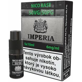 Nikotinová báza IMPERIA 5x10ml PG50-VG50 6mg