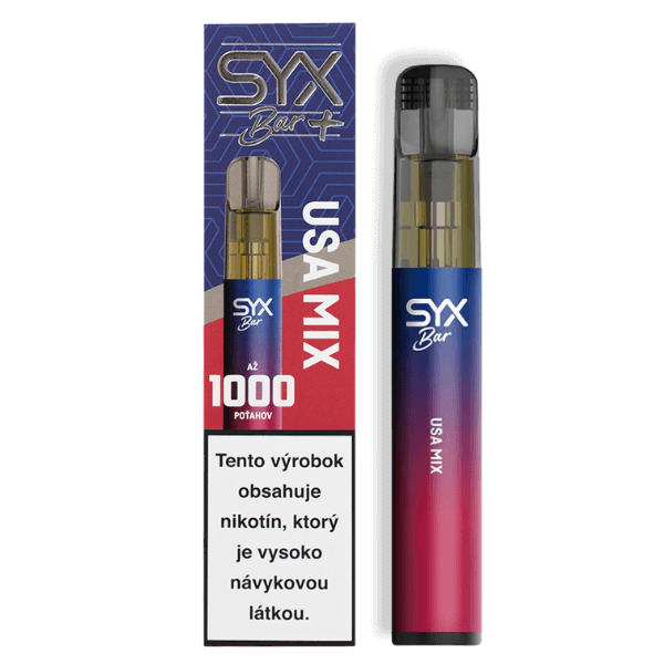 SYX BAR – spoľahlivá jednorazová e-cigareta s viac než 1000 potiahnutiami |  Elektronické cigarety, e.liquidy, jednorázové e-cigarety