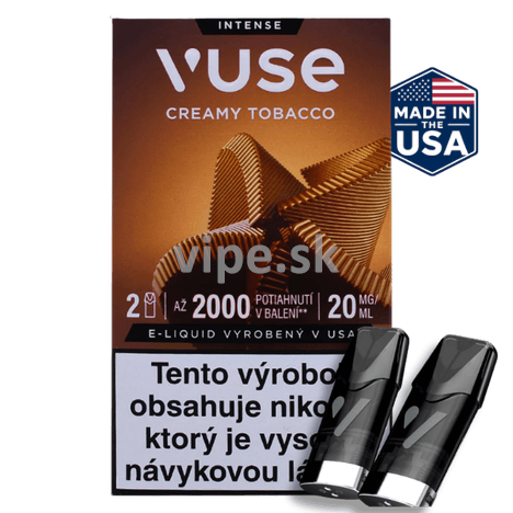 VUSE-2pods-creamy-tobacco--20mg-2000-potiahnuti