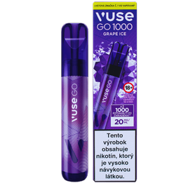 e-cigareta VUSE GO 1000 poťahov GRAPE ICE (Ľadové hrozno) 20mg