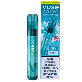 e-cigareta VUSE GO 1000 poťahov PEPPERMINT ICE (Ľadová mäta) 20mg